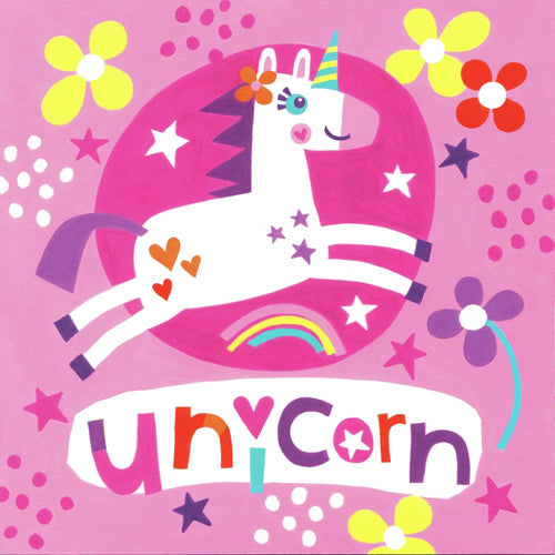 DIY Dimensions Unicorn Flowers Rainbow Pink Kids Paint by Number Kit School