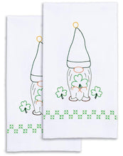 Load image into Gallery viewer, DIY Jack Dempsey St Patricks Day Gnome Stamped Embroidery Hand Towel Kit 320612
