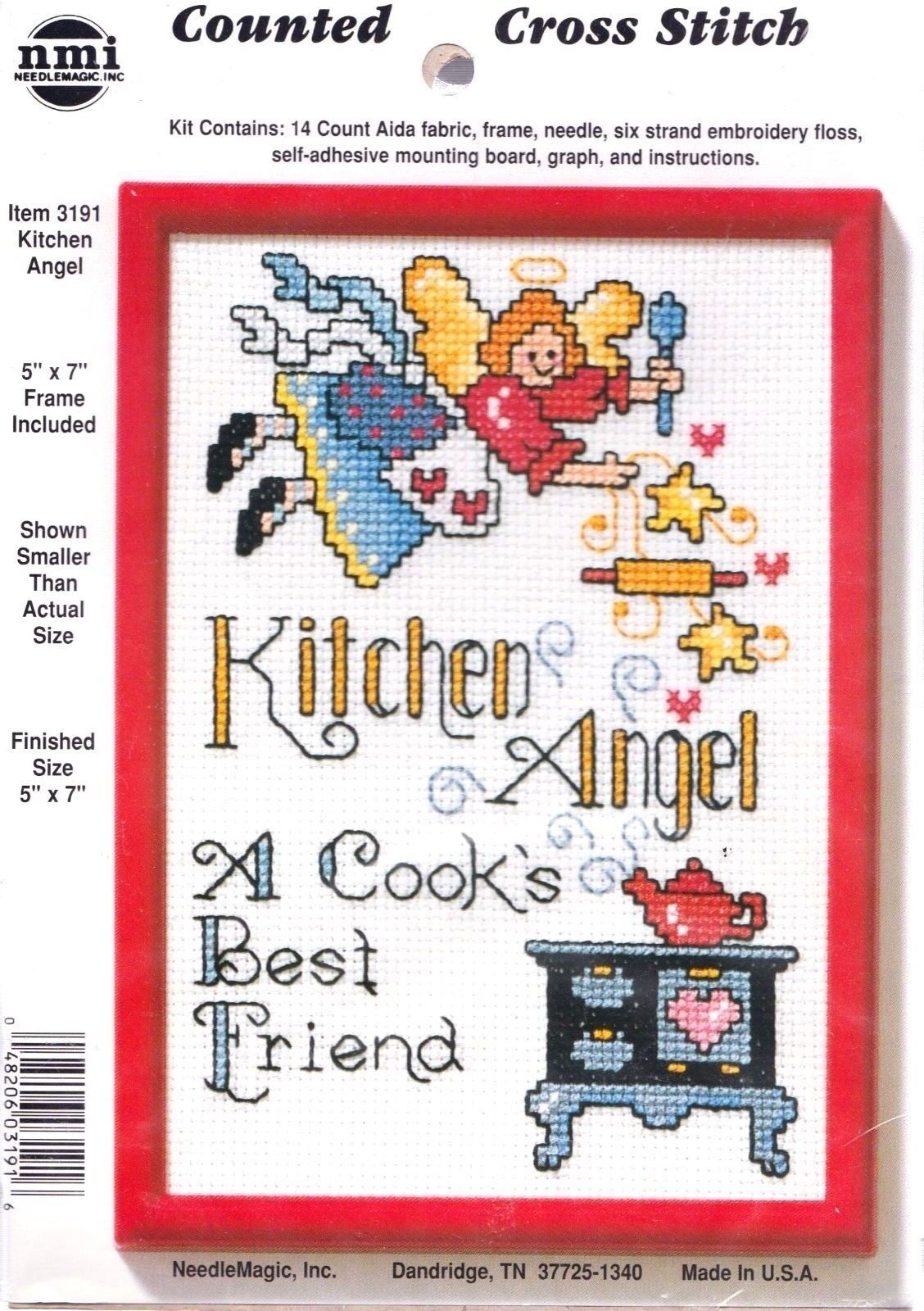 DIY Needle Magic Kitchen Angel Counted Cross Stitch Kit