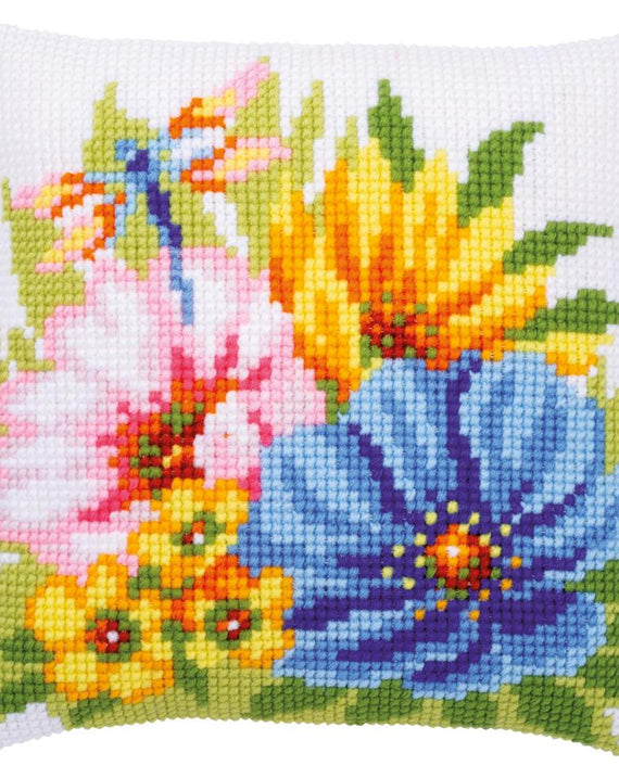 DIY Vervaco Colorful Spring Flowers Cross Stitch Needlepoint 16