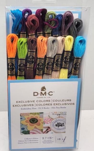DMC Exclusive Colors Embroidery Floss Collectors Edition Thread Pack of 16 Skein