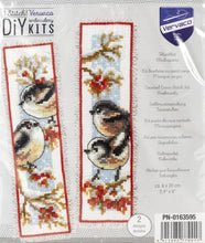 Load image into Gallery viewer, DIY Vervaco Winter Birds Robin Reading Bookmark Counted Cross Stitch Kit Gift