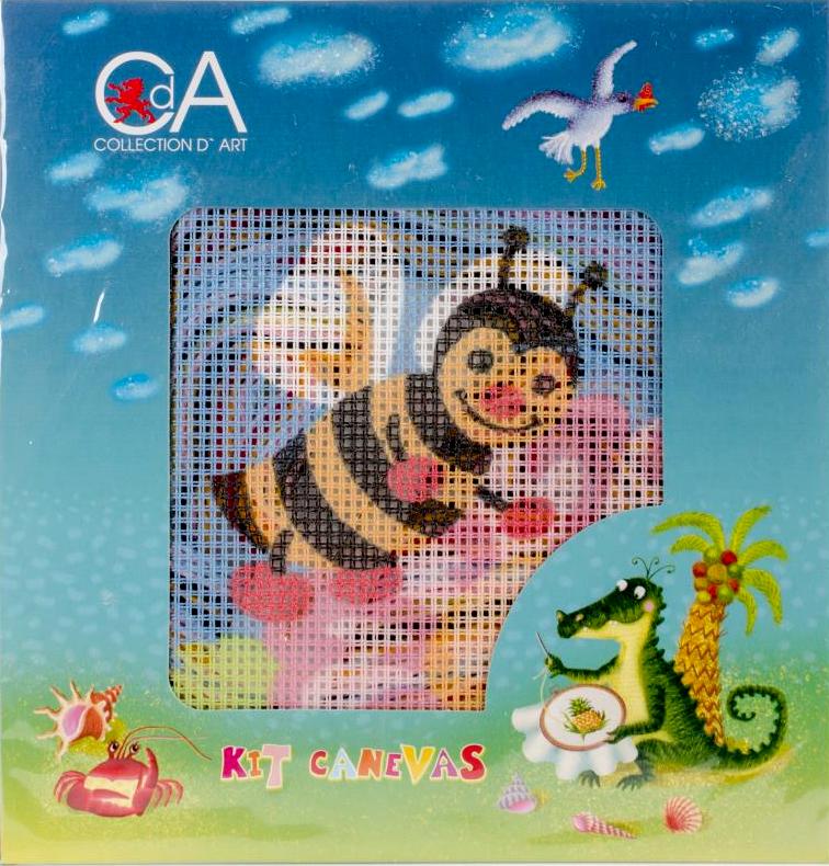 DIY Collection D'Art Bumblebee Bee Bug Needlepoint Beginner Kids Kit 4