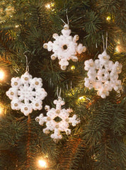 DIY Bucilla Elegant Christmas Snowflakes Holiday Felt Ornaments Kit 86984E
