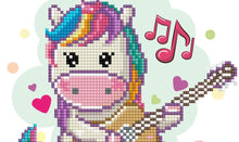 Load image into Gallery viewer, DIY Diamond Dotz Music Fills My Heart Unicorn Facet Bead Wall Hang Picture Kit