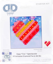 Load image into Gallery viewer, DIY Diamond Dotz Patchwork Heart Kids Beginner Starter Kit Facet Bead Craft Kit