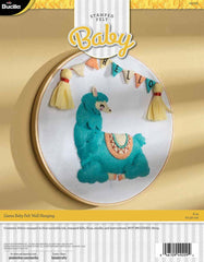 DIY Bucilla Llama Baby Shower Gift Kids Birthday Felt Wall Hanging Kit 49209E