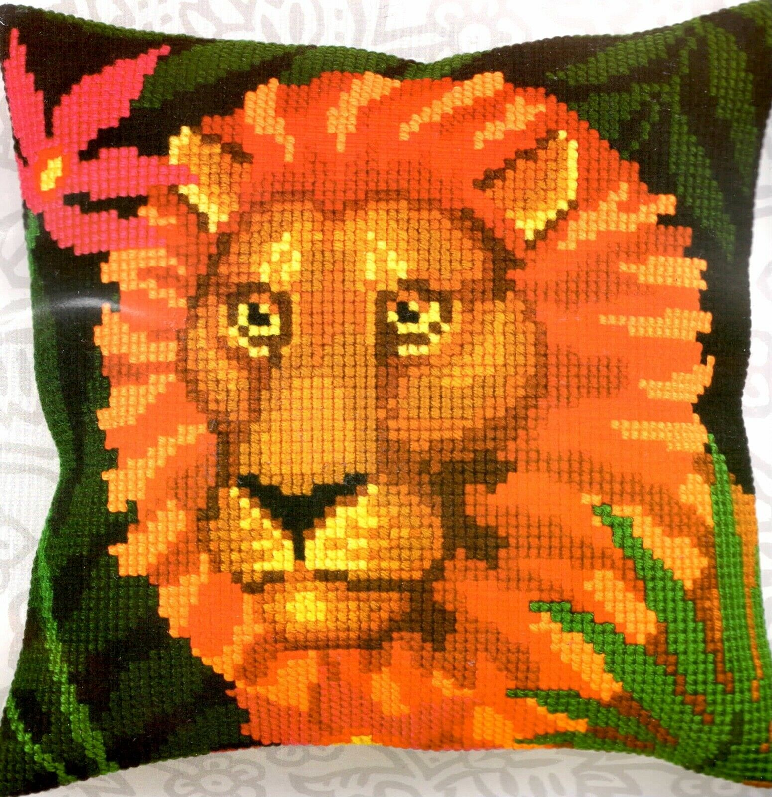 DIY Collection D'Art Lion Night Jungle Needlepoint 16