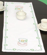Load image into Gallery viewer, DIY Jack Dempsey St Patricks Day Stamped Cross Stitch Table Runner Scarf Kit