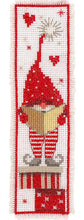 Load image into Gallery viewer, DIY Vervaco Gnomes Christmas Elves Holiday Bookmark Counted Cross Stitch Kit