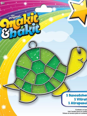 DMG DIY Makit & Bakit Turtle Tortoise Stained Glass Suncatcher Kit