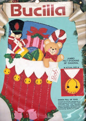 DIY Jumbo Bucilla Chock Full of Toys Soldier Christmas Felt Stocking Kit 82913