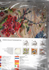 DIY Collection D'Art Blue Jays Spring Needlepoint 16" Pillow Top Kit