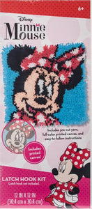 DIY Dimensions Disney Minnie Mouse Latch Hook Kit Kids Pillow Top 12"
