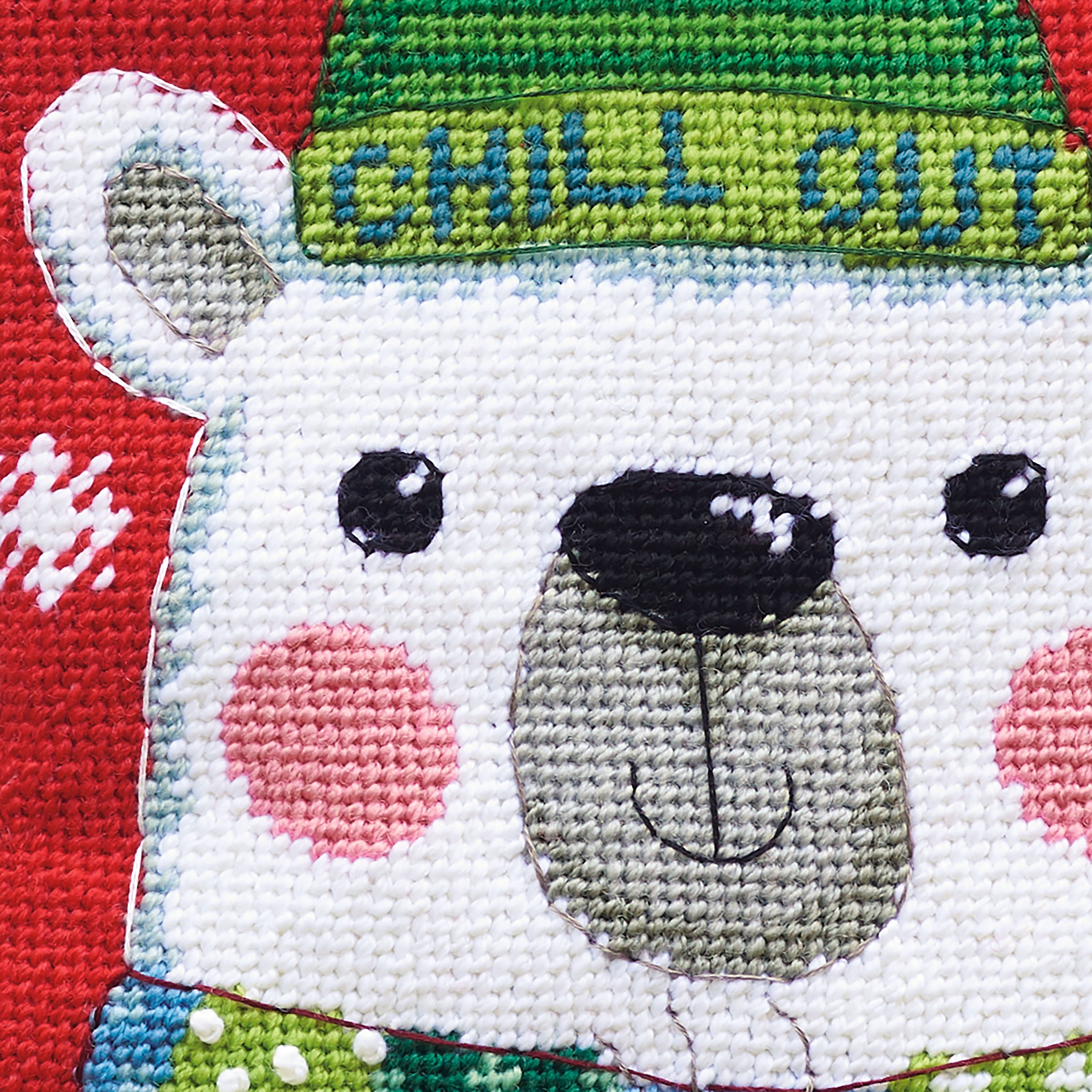 DMG DIY Dimensions Chill Out Polar Bear Christmas Needlepoint Stocking Kit 09162