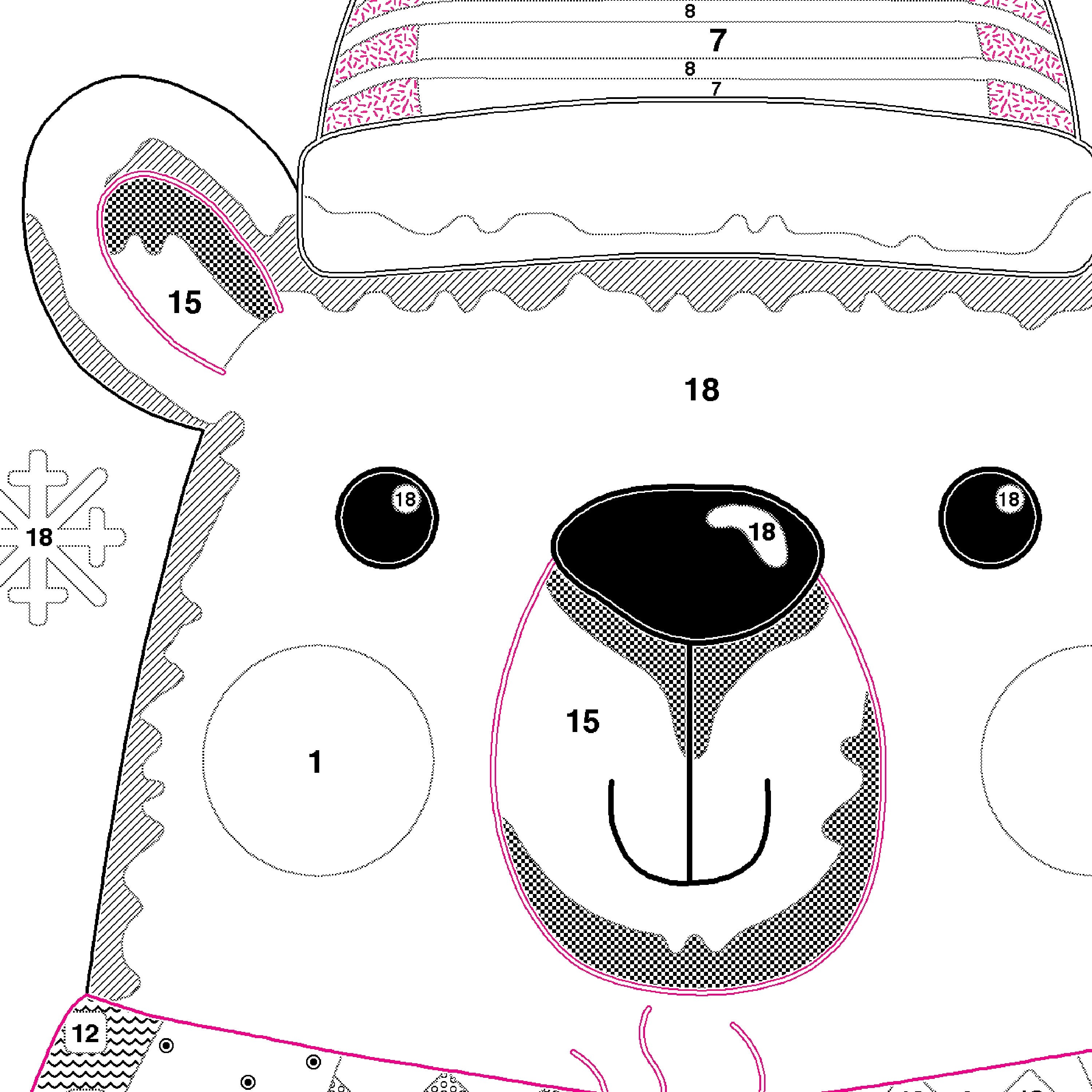 DMG DIY Dimensions Chill Out Polar Bear Christmas Needlepoint Stocking Kit 09162
