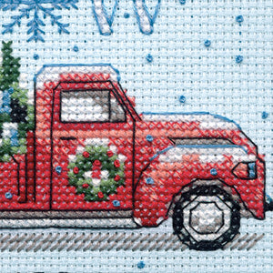 DIY Dimensions Holiday Family Truck Christmas Counted Cross Stitch Kit 09005