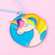 Load image into Gallery viewer, A unicorn sun catcher charm