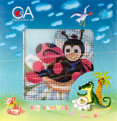 DIY Collection D'Art Ladybird Ladybug Needlepoint Beginner Kids Kit 4
