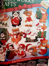 Load image into Gallery viewer, DIY Design Works Lots of Cats Kittens Christmas Holiday Felt Ornament Kit 5396