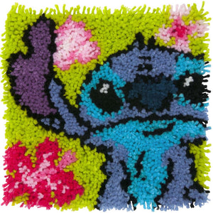DIY Dimensions Disney Stitch Latch Hook Kit Kids Craft Pillow Top Hanging 12"
