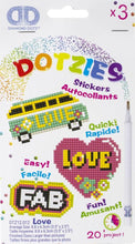 Load image into Gallery viewer, DIY Diamond Dotz Love Fab Hippy Heart Dotzies Sticker Facet Art Bead Craft Kit