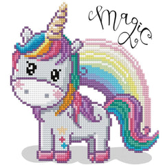 DIY Diamond Dotz Magic Rainbow Unicorn Facet Art Bead Wall Hanging Picture Kit