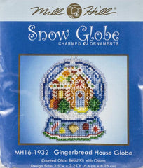 DIY Mill Hill Gingerbread House Globe Christmas Bead Cross Stitch Ornament Kit