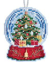 Load image into Gallery viewer, DIY Mill Hill Christmas Tree Globe Christmas Bead Cross Stitch Ornament Kit