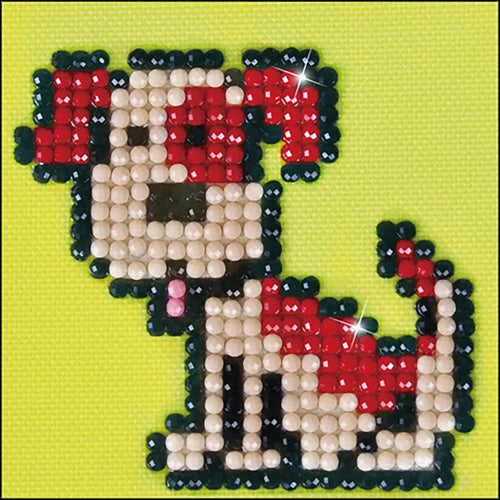 DIY Diamond Dotz Fido Puppy Dog Kids Beginner Facet Art Craft Kit with Frame