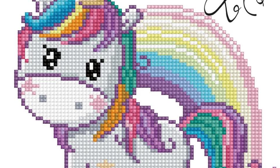 DIY Diamond Dotz Magic Rainbow Unicorn Facet Art Bead Wall Hanging Picture Kit