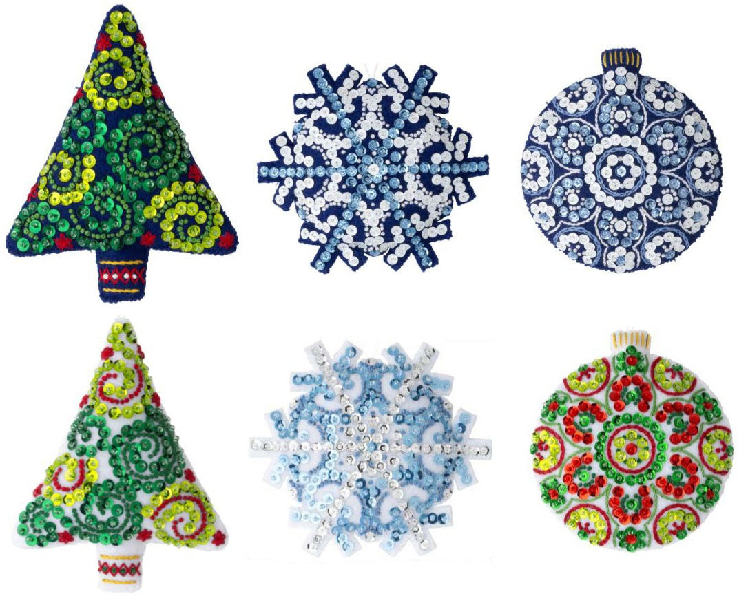 CraftyPals Felt Snowflake Ornament Kit DIY Xmas Decor With Tree Hanging  Pendants, Festive Crafts & Unique Designs RRD10895. From B2b_bags, $0.53