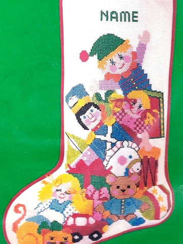 DIY Toyland Needle Treasures Toys Counted Cross Stitch Stocking Kit 02800
