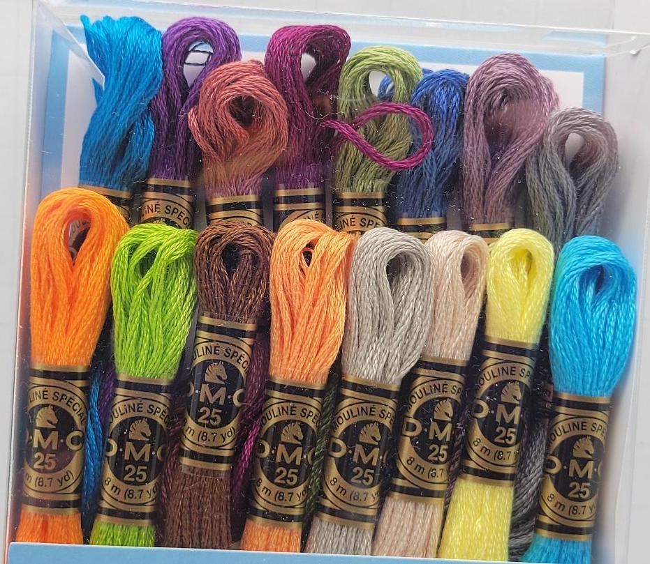 DMC Exclusive Colors Embroidery Floss Collectors Edition Thread Pack of 16 Skein