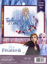 Load image into Gallery viewer, DIY Dimensions Disney Frozen Trust Your Journey Counted Cross Stitch Kit 65198