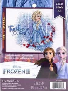 DIY Dimensions Disney Frozen Trust Your Journey Counted Cross Stitch Kit 65198