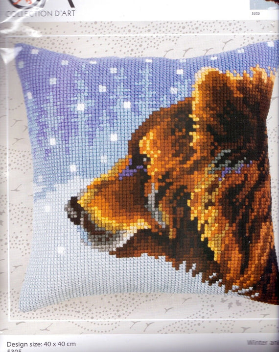 DIY Collection D'Art Winter Animals Bear Needlepoint 16