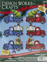 Load image into Gallery viewer, DIY Design Works Holiday Pickup Truck Christmas Plastic Canvas Ornament Kit 6876