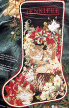 Load image into Gallery viewer, DIY Janlynn Christmas Cats Kittens Counted Cross Stitch Stocking Kit 125-239