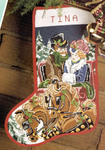 Sunset Christmas Stocking Kit Counted Cross Stitch Sampler Pattern 291 – At  Grandma's Table