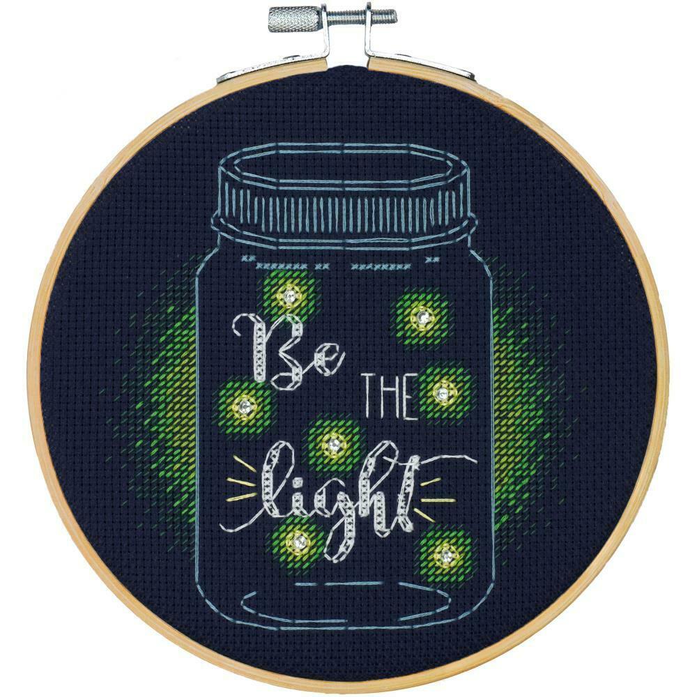 DIY Dimensions Be the Light Lightning Bug Counted Cross Stitch Kit 75982