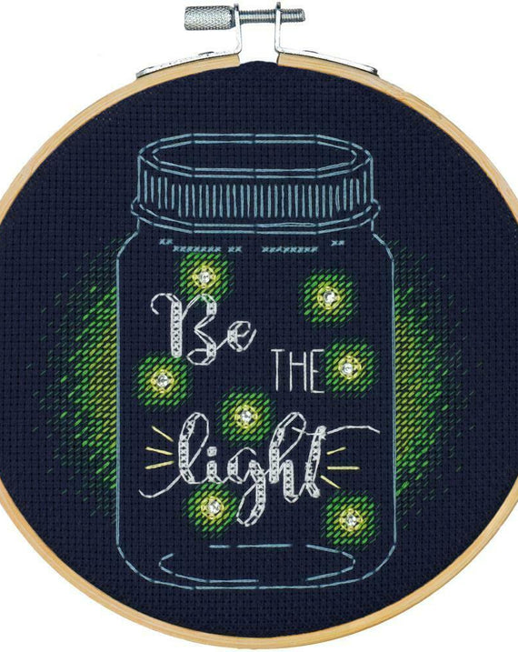 DIY Dimensions Be the Light Lightning Bug Counted Cross Stitch Kit 75982