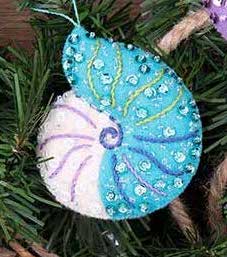 DIY Bucilla Sea Princess Mermaid Christmas Holiday Felt Tree Ornament Kit 89269E