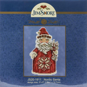 DIY Mill Hill Nordic Santa Jim Shore Christmas Bead Cross Stitch Picture Kit