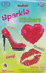 DIY Posh Sparkle Stickers Facet Art Bead Craft Kit
