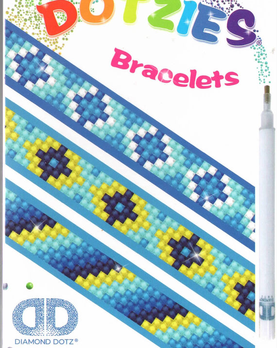 DIY Diamond Dotz Blues Designs Kids Bracelet Facet Art Bead Craft Kit 11007