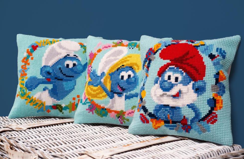 DIY Vervaco Smurfette Smurf Cartoon Cross Stitch Needlepoint 16