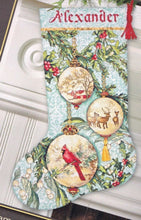 Load image into Gallery viewer, DIY Dimension Enchanted Ornaments Christmas Cross Stitch Stocking Kit 08854