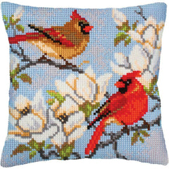 DIY Collection D'Art On a Branch of Magnolia Needlepoint 16