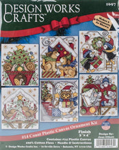 Load image into Gallery viewer, DIY Design Works Home For Christmas Animals Plastic Canvas Ornament Kit 1697